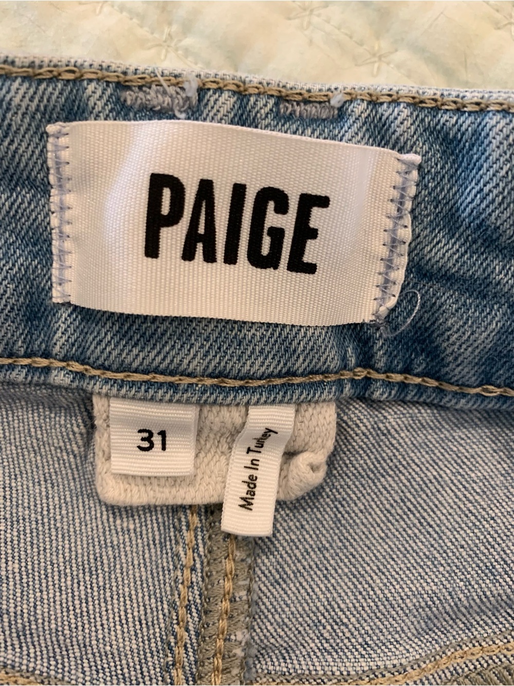 PAIGE Anessa High Rise Wide-Leg Crop Petite Jeans in Light Blue - Picture 4 of 12